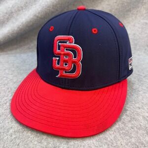 SB Logo Mens Navy Red The Game Pro Baseball Hat Sticks Baseball Small